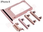 Generic without logo Rose gold battery cover for iPhone 8, A1905 / iPhone SE (2020)